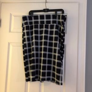 LuLaRoe Cassie Skirt - Navy and White